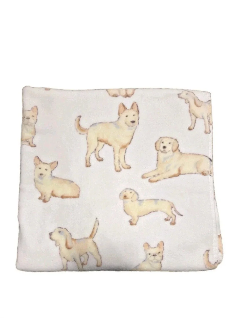 tt & LOLA Varied Dogs in Watercolor Towel Set Velour Bath Handtowel Washcloths